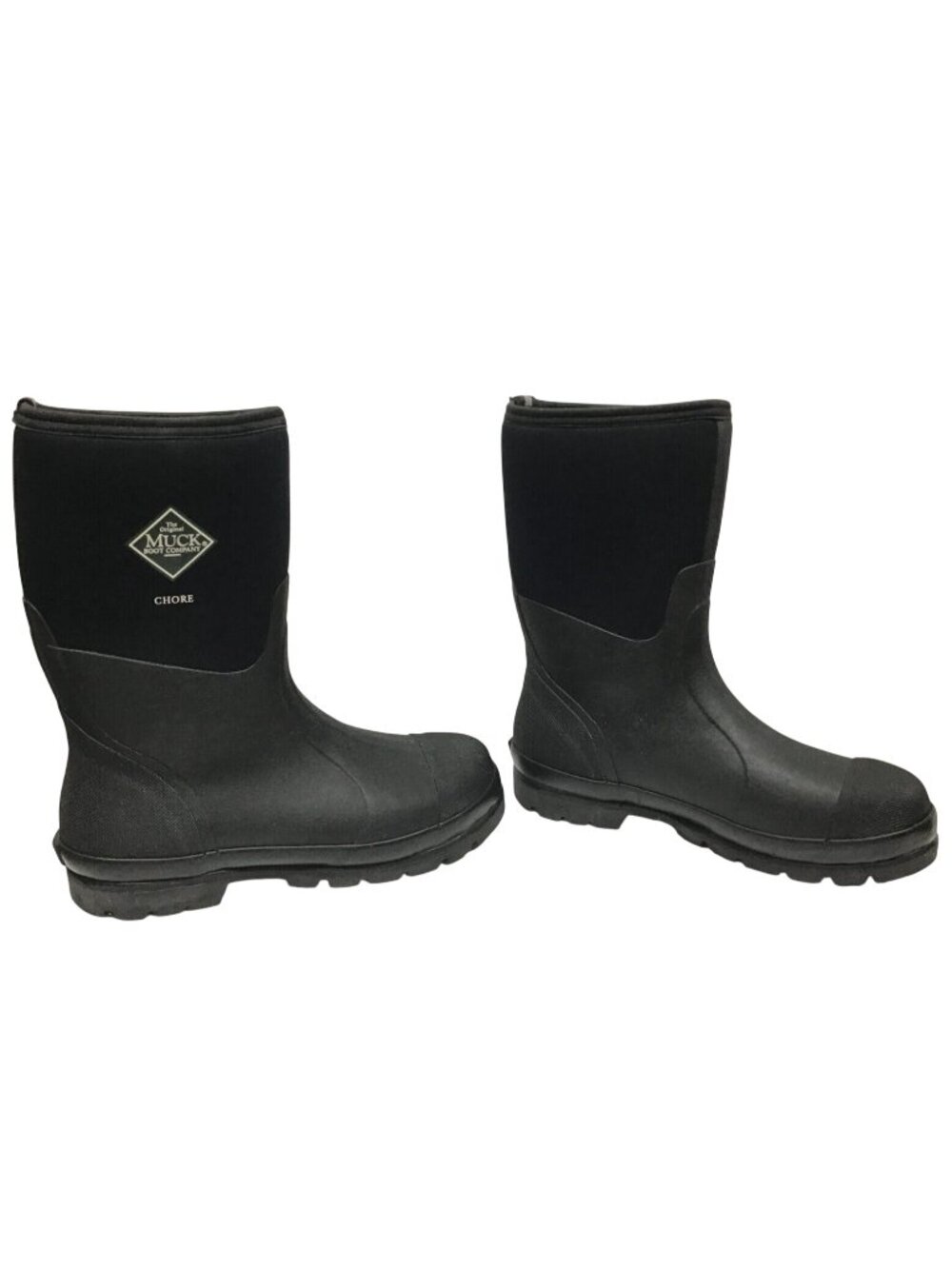 The Original Muck Boot Company Mens 12 Chore Waterproof Black Rubber Boots